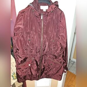 Michael Kors Plum Lightweight Jacket SZ XL